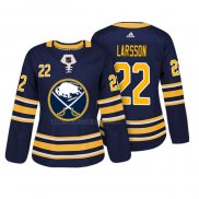 Camiseta Hockey Mujer Buffalo Sabres Johan Larsson Autentico Jugador Azul