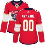 Camiseta Hockey Mujer Florida Panthers Personalizada Primera Rojo