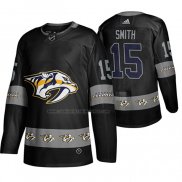 Camiseta Hockey Nashville Predators Craig Smith Breakaway Negro