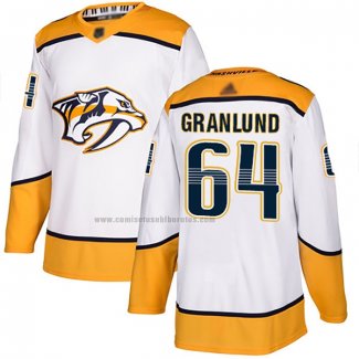 Camiseta Hockey Nashville Predators Mikael Granlund Road Autentico Blanco