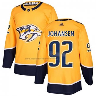 Camiseta Hockey Nashville Predators Ryan Johansen Primera Autentico Amarillo