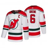 Camiseta Hockey New Jersey Devils Andy Greene Alterno Autentico Blanco