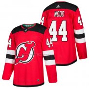 Camiseta Hockey New Jersey Devils Miles Wood Autentico Primera 2018 Rojo