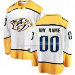 Camiseta Hockey Nino Nashville Predators Personalizada Segunda Blanco