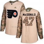 Camiseta Hockey Philadelphia Flyers Andrew Macdonald Autentico 2017 Veterans Day Camuflaje