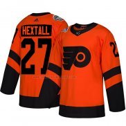 Camiseta Hockey Philadelphia Flyers Ron Hextall Autentico 2019 Stadium Series Naranja