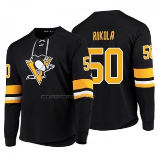 Camiseta Hockey Pittsburgh Penguins Juuso Riikola Platinum Negro