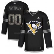 Camiseta Hockey Pittsburgh Penguins Personalizada Black Shadow Negro