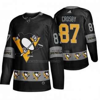 Camiseta Hockey Pittsburgh Penguins Sidney Crosby Breakaway Negro