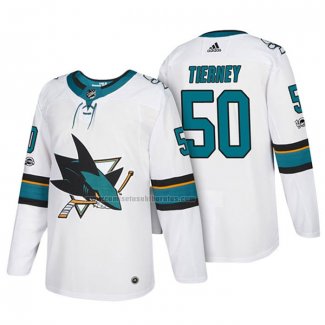 Camiseta Hockey San Jose Sharks Chris Tierney 2018 Blanco