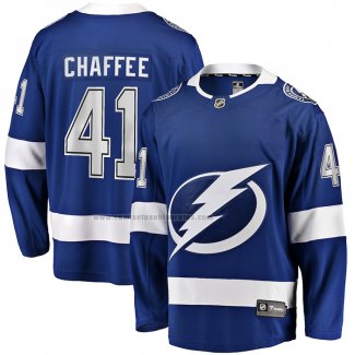 Camiseta Hockey Tampa Bay Lightning Mitchell Chaffee Primera Premier Breakaway Azul