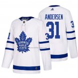 Camiseta Hockey Toronto Maple Leafs Frederik Andersen Segunda 2017-2018 Blanco