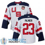 Camiseta Hockey USA Kyle Palmieri Premier 2016 World Cup Blanco