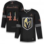 Camiseta Hockey Vegas Golden Knights Pierre-Edouard Bellemare 2020 USA Flag Negro