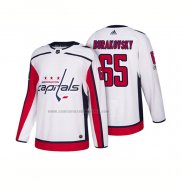 Camiseta Hockey Washington Capitals Andre Burakovsky Centennial Patch 2018 Blanco