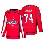 Camiseta Hockey Washington Capitals John Carlson Primera Autentico Jugador Rojo