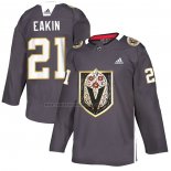 Camiseta Vegas Golden Knights Cody Eakin Dia De Los Muertos Gris