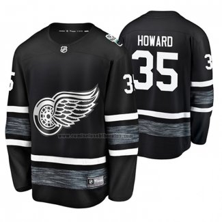 Camiseta Hockey 2019 All Star Detroit Red Wings Jimmy Howard Negro