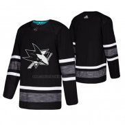 Camiseta Hockey 2019 All Star San Jose Sharks Blank Negro