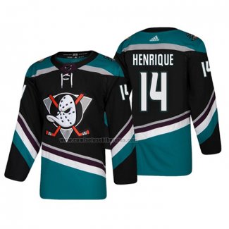 Camiseta Hockey Anaheim Ducks Adam Henrique Alterno 25th Aniversario Autentico Negro