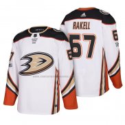 Camiseta Hockey Anaheim Ducks Rickard Rakell Road Autentico Blanco