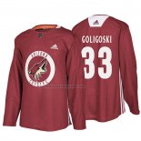 Camiseta Hockey Arizona Coyotes Alex Goligoski New Season Practice Maroon