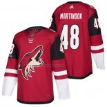 Camiseta Hockey Arizona Coyotes Jordan Martinook Primera Autentico 2018 Rojo