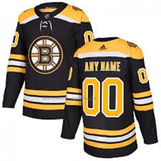 Camiseta Hockey Boston Bruins Personalizada Primera Negro