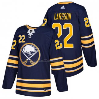 Camiseta Hockey Buffalo Sabres Johan Larsson Primera Autentico 2018 Azul