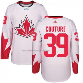 Camiseta Hockey Canada Logan Couture 39 2016 World Cup Blanco