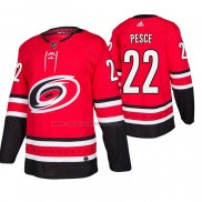 Camiseta Hockey Carolina Hurricanes Brett Pesce Primera Autentico Rojo