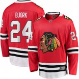 Camiseta Hockey Chicago Blackhawks Anders Bjork Primera Breakaway Rojo