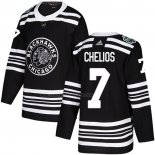 Camiseta Hockey Chicago Blackhawks Chris Chelios Autentico 2019 Winter Classic Negro