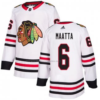 Camiseta Hockey Chicago Blackhawks Olli Maatta Road Autentico Blanco