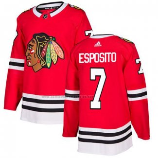 Camiseta Hockey Chicago Blackhawks Phil Esposito Primera Autentico Rojo