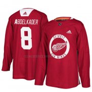 Camiseta Hockey Detroit Red Wings Justin Abdelkader New Season Practice Rojo