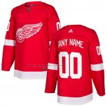 Camiseta Hockey Detroit Red Wings Personalizada Primera Rojo