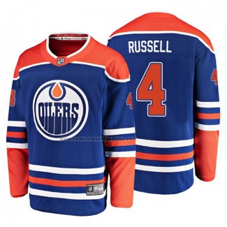 Camiseta Hockey Edmonton Oilers Kris Russell Alterno Breakaway Azul