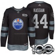 Camiseta Hockey Edmonton Oilers Zack Kassian 1917-2017 100th Aniversario Negro