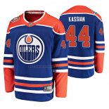 Camiseta Hockey Edmonton Oilers Zack Kassian 44 Alterno Autentico Azul