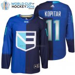 Camiseta Hockey Europa Anze Kopitar Premier 2016 World Cup Azul