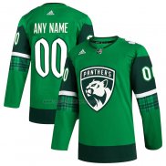 Camiseta Hockey Florida Panthers 2023 St. Patrick's Day Autentico Personalizada Verde