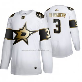 Camiseta Hockey Golden Edition Dallas Stars John Klingberg Limited Blanco