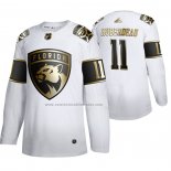 Camiseta Hockey Golden Edition Florida Panthers Jonathan Huberdeau Autentico Blanco