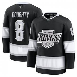 Camiseta Hockey Los Angeles Kings Drew Doughty Primera Negro