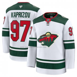 Camiseta Hockey Minnesota Wild Kirill Kaprizov Segunda Blanco