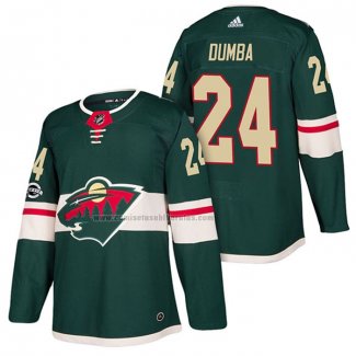 Camiseta Hockey Minnesota Wild Matt Dumba Autentico Primera 2018 Verde