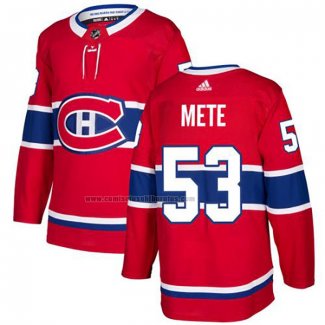 Camiseta Hockey Montreal Canadiens Victor Mete Primera Autentico Rojo