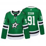 Camiseta Hockey Mujer Dallas Stars Tyler Seguin Autentico Jugador Verde