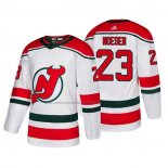 Camiseta Hockey New Jersey Devils Stefan Noesen Alterno Autentico Blanco